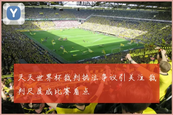 天天世界杯裁判执法争议引关注 裁判尺度成比赛看点